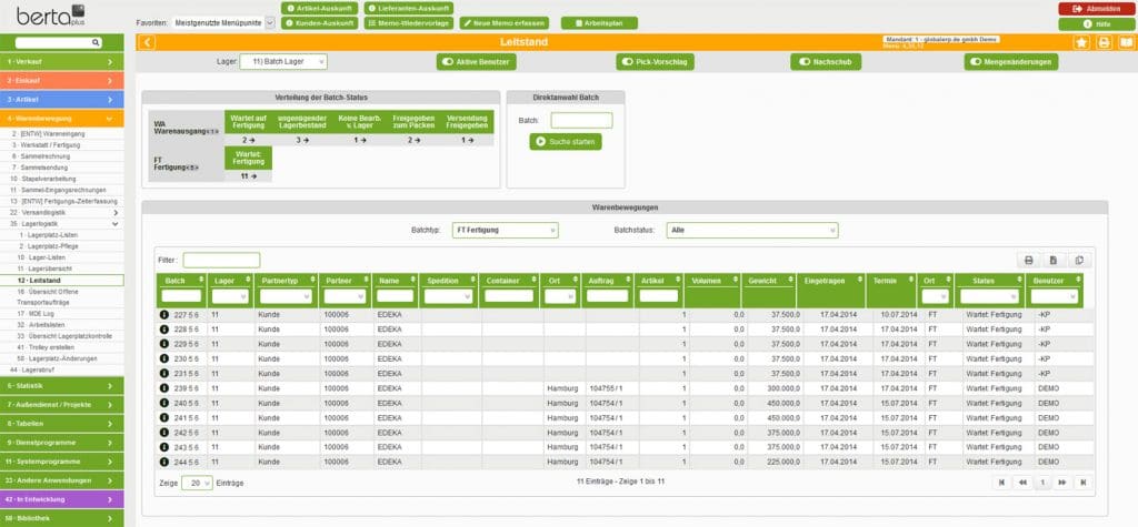 Intelligente Lagerverwaltung in Echtzeit - bertaplus Lagerlogistik!